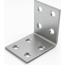 Mey İthalat 30X40X40 mm Metal L Köşebent Mobilya Duvar Sabitleme Aparatı 25 Adet