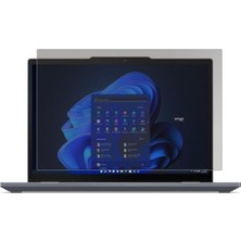 Mey İthalat Lenovo Thinkpad E16 Gen 1 16 Inç Uyumlu Hayalet Ekran Koruyucu, Anti-Spy Gizlilik, 9h Temperli Nano Kırılmaz Esnek Cam, Parlama Önleyici