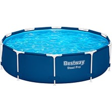 Mey İthalat Steel Pro Set Yer Üstü Havuz, Yuvarlak, 3,05 M x 76 cm