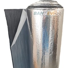 Mey İthalat Bant Evi Folyolu Kauçuk Sünger 13MM Kendinden Yapışkanlı Araç Oto Ses Isı Yalıtım Bandı (120CM x 100CM)