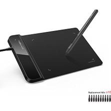 Mey İthalat G430S Siyah Grafik Tablet Kalemi, 8192 Basınç Hassasiyeti ve 266 Rps