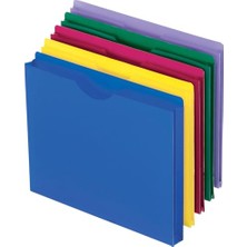 Mey İthalat Magnet Boyutlu Ceketler, Harf Boyutu, Poly Dosya, Mavi/yeşil/mor/kırmızı/sarı, 10 Pro Pack (50990)