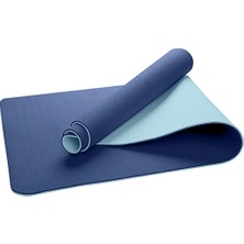 Mey İthalat 6 mm Mavi Tpe Yoga Matı ve Pilates Minderi
