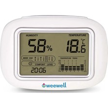 Weewell Oda Nem ve Sıcaklık Ölçer Termometre WHM140