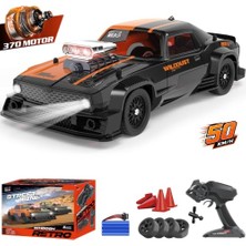 Mey İthalat Oyuncak, Uzaktan Kumandalı Araba 1:16 4x4 Şarjlı Drift Araba 50 Km/s Hız, Esp Stabilizasyon, Işıklı, 2'si 1 Arada Drift ve Off Road, Yedek Lastik ve Duba Setli Rc Araba +14 Yaş