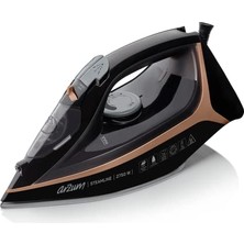 Mey İthalat AR6025 Steamline Optimal Buharlı Ütü, Seramik Taban, 2750W, 190 G/dk Şok Buhar, Siyah