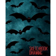 Mey İthalat Halloween Sketchbook: Size 8”X10”; Cream Paper 120 Pages, Theme Ghost Bat Halloween.