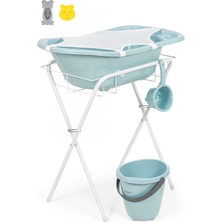 Babyjem Ayaklı Küvet Seti 7 Parça 897 Soft Mavi