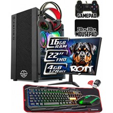 Warbox Rott 16GB Ram X5650 Işlemci 256GB SSD R7 240-4GB E.kartı 22" Monitör Gaming Takım Bilgisayar