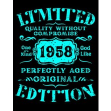 Mey İthalat Colorıng Book - 101 Mandalas - Limited 1958 Year Birthday Edition Born Vintage Grunge: Funny Used Retro, Line Art Birthday A4 8,5X11 To Color