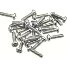 Mey İthalat M4 x 20 mm Yıldız Silindir Başlı Dayanıklı Çiko Kaplama (Ysb) Metrik Vida, Montaj Vidası (100)