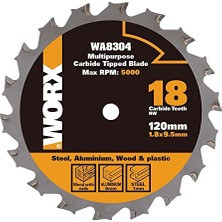 Mey İthalat WA8304 120X9,5 mm Metal, Ahşap, Pvc ve Alüminyum Kesme Elmas Daire Testere Bıçağı