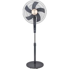 Mey İthalat SF-6788 Ayaklı Vantilatör, 3 Kademeli, 40 cm (16 Inç) Çap, 75W Alüminyum Motor, Ayarlanabilir Yükseklik ve Geniş Açı Salınım