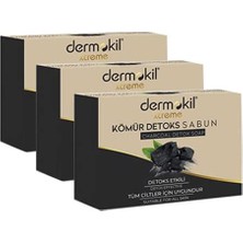 Mey İthalat Kömürlü Detoks Doğal Katı Sabun 100 G x 3 Adet
