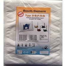 Mey İthalat Bosch ile Uyumlu Siemens Type: D-E-F-H-G Elektrikli Süpürge Sentetik Toz Torbası (5 Adet)