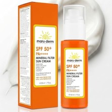 Mey İthalat %100 Mineral Filtre Güneş Kremi Spf 50+ Pa++++ Çinko Oksit ve Hyaluronik Asit Içeren 50 ml