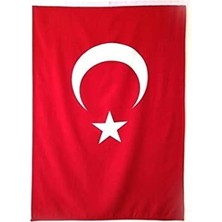 Mey İthalat Türk Bayrağı, Alpaka Kumaş, Kırmızı, 100X150 cm