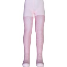 Dore Kız Çocuk Işıl Pembe Simli Külotlu Çorap - Pembe