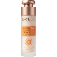 Mey İthalat Mineral Güneş Kremi Spf 50+ Leke Karşıtı ve Ton Eşitleyici Yüz Güneş Kremi Niacinamide ve Vitamin Içerikli Non-Nano Mineral Filtre Uva/uvb Koruma 50 ml
