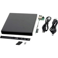Mey İthalat USB Sata 12.7 mm DVD Rw Writer SSD Harici Caddy Kutu