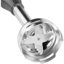 Mey İthalat Speed Quadro Blender ile Uyumlu Parçalayıcı Metal Ayak, 4 Bıçaklı, Gri