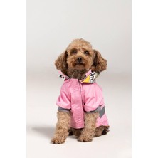 Mey İthalat Pembe Küçük ve Orta Irk Köpek Yağmurluğu Medium
