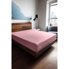 Mey İthalat Plane 180X200 Ranfoce Fited Çarşaf Pembe