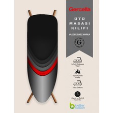 Gercella (Hediyeli) Red Circle (Xxl Beden) (60X162 cm ) Ütü Masası Kılıfı