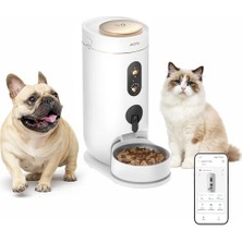 Mey İthalat Nutripal 10 Ultra Akıllı Evcil Hayvan Mama Makinesi, 4l Kapasite, Ai Besleme Programı, 1080P Hd Kamera, Çift Yönlü Ses, Pil Destekli