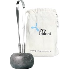 Mey İthalat Dil Temizleme Aparatı/dil Sıyırıcı Kese + Stand Hediyeli Full 304 Surgical Stainless Steel