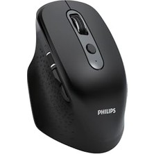 Mey İthalat SPK7818 3200 Dpı 8 Tuşlu Çift Mod Bluetooth ve 2.4g Kablosuz Ergonomik Sessiz Mouse, Siyah