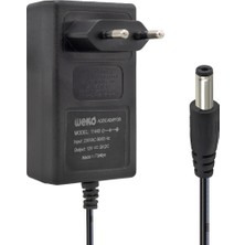 Weko 12 Volt 2 Amper 24 Watt Plastik Kasa Priz Tipi Adaptör (5.5x2.5 Uçlu)