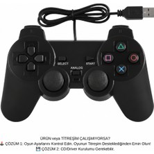 Vorex Çift Titreşimli (Double Vibration) USB PC Gamepad Joystick
