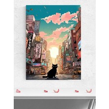 Mey İthalat (PSTER383) Tokyolu Kedi Manga Anime Poster; Afiş, Dekoratif Duvar Posteri 40 x 50