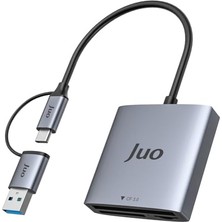 Mey İthalat USB 3.2 ve Type-C 3'ü 1 Arada Sd/cf/tf Micro Sd Hafıza Kart Okuyucu