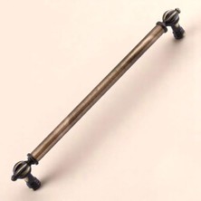 Mey İthalat Metal Sarı 224 mm Defne Eskitme Antik Kulp Mobilya Çekmece Mutfak Dolabı Dolap Kulpları Kulb Kulpu