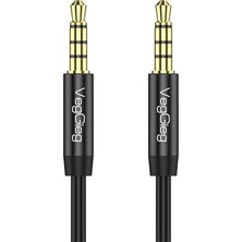 Mey İthalat 3.5 mm Jack Trrs Hi-Fi Aux Mikrofon ve Ses Kablosu 5 Metre