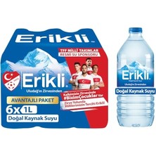 Mey İthalat Doğal Kaynak Suyu, Pet Şişe, 6 x 1 L