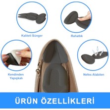 Mey İthalat SP08 Yapışkanlı Topuk Koruma Pedi, Vurma Önleyici ve Ayakkabı Daraltma Için Yumuşak Ark Destekli