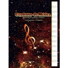 Mey İthalat Cuaderno De Música | Manuscrito De Partituras En Blanco: 12 Pentagramas | 120 Páginas | Tamaño A4 (Spanish Edition)