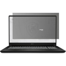 Mey İthalat Msi WS76 11UM 17.3 Inç Uyumlu Hayalet 9h Temperli Nano Cam Ekran Koruyucu, Anti-Spy Gizlilik, Parlama Önleyici, 16:9