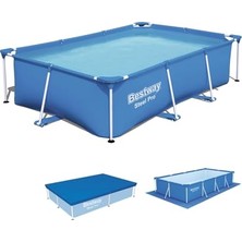 Mey İthalat Dikdörtgen Prefabrik Havuz Set BW450 56403 (259CM x 170 cm 61CM)