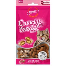 Mey İthalat Somon-Süt Aromalı, Prebiyotik Destekli Çıtır Kedi Ödülü 65 G
