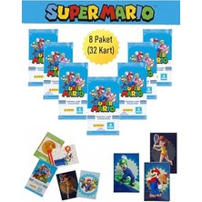 Mey İthalat Süper Mario Oyun Kartları, 8 Paket ve 32 Kart