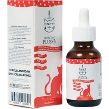 Mey İthalat Kedilerde Tüy Dökülmesini Önlemeye Yardımcı Cilt ve Tüy Sağlığı Damlası 50 Ml, Plus B