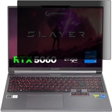 Mey İthalat Game Garaj Slayer X7T-5060 Uyumlu 16 Inç Gizlilik Ekran Koruyucu, 9h Esnek Nano Cam, Yandan Görünmez ve Parlama Önleyici