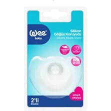 Wee Baby Silikon Göğüs Ucu Koruyucu, Beyaz