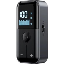Mey İthalat M20 2’si 1 Arada Bluetooth 5.4 Kablosuz Transmitter Ses Alıcısı ve Verici – 3.5 mm Aux, Micro Sd Kart Çalar, LED Ekranlı, Dahili Pil