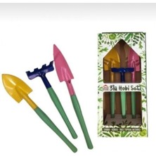 Kazma Kürek 3'lü Set – Hobi Bahçeciliği ve Doğa Aktiviteleri