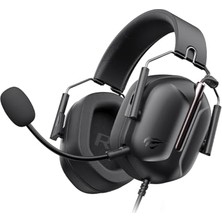 Mey İthalat H2033D Mikrofonlu Gaming Kulaklık, 50 Mm, 3.5 mm Jak, Siyah